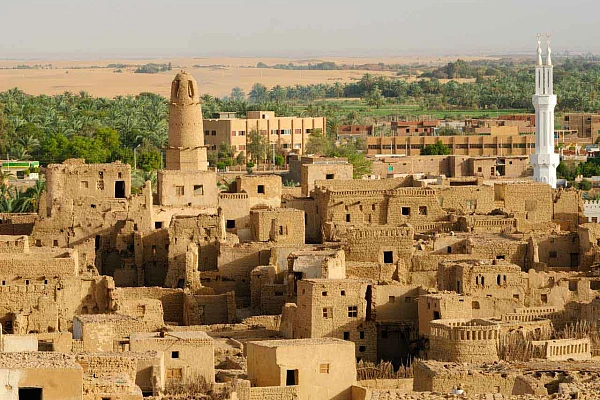 The village of Al Qasr in Egypt.